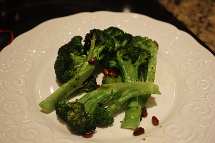 broccoli plated